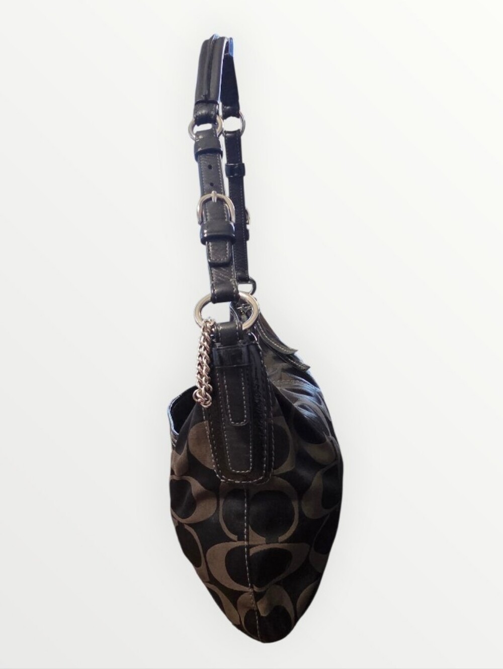 Coach Y2K Signature Large Hobo Bag no. 12676 in Black & BrownEUC - Picture 4 of 10